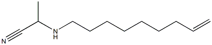 2-(8-Nonenylamino)propionitrile Struktur