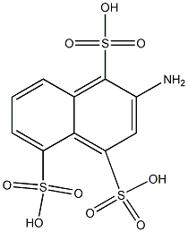 2-Amino-1,4,5-naphthalenetrisulfonic acid Struktur