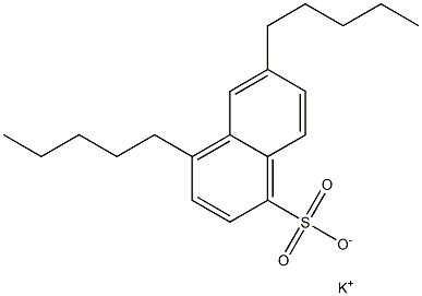 4,6-Dipentyl-1-naphthalenesulfonic acid potassium salt Struktur