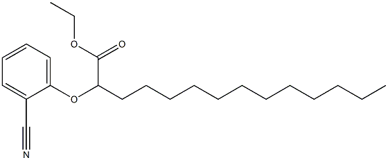 2-(2-Cyanophenoxy)tetradecanoic acid ethyl ester Struktur