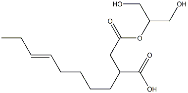 3-(5-Octenyl)succinic acid hydrogen 1-[2-hydroxy-1-(hydroxymethyl)ethyl] ester Struktur