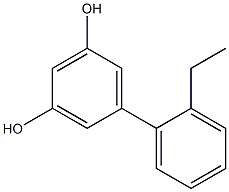 5-(2-Ethylphenyl)-1,3-benzenediol Struktur