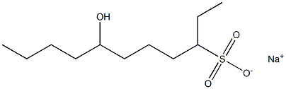 7-Hydroxyundecane-3-sulfonic acid sodium salt Struktur