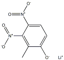 Dinitro-o-cresol lithium salt Struktur