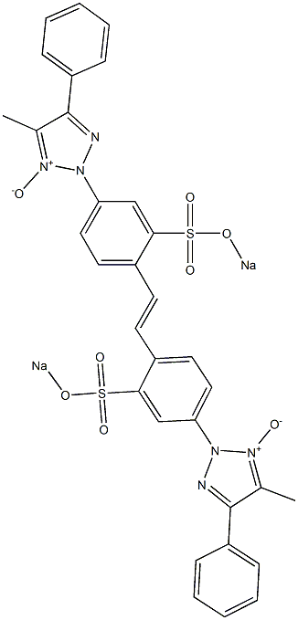 2,2'-[2,2'-Di(sodiooxysulfonyl)stilbene-4,4'-diyl]bis(5-methyl-4-phenyl-2H-1,2,3-triazole-1-oxide) Struktur