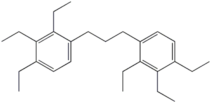 4,4'-(1,3-Propanediyl)bis(1,2,3-triethylbenzene) Struktur