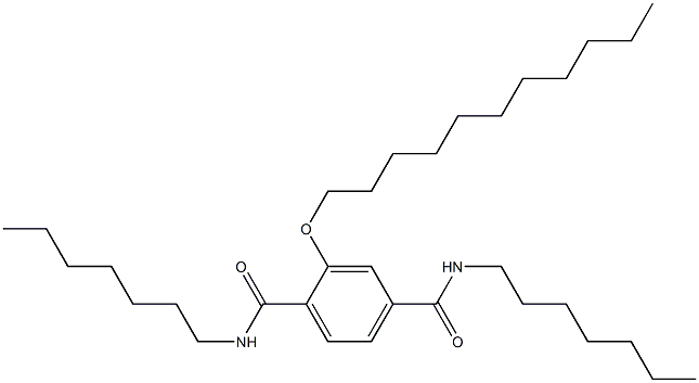 2-(Undecyloxy)-N,N'-diheptylterephthalamide Struktur