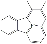 1,2-Dimethyl-10c-azoniafluoranthene Struktur