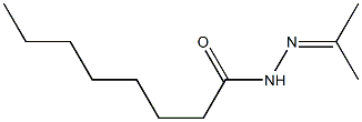 N-Octanoyl-N'-isopropylidenehydrazine Struktur