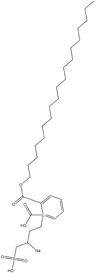 Phthalic acid 1-nonadecyl 2-(3-sodiosulfobutyl) ester Struktur