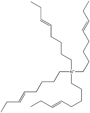 N,N,N,N-Tetra(5-octenyl)aminium Struktur