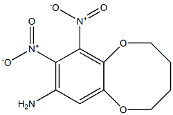 (2,3,4,5-Tetrahydro-7,8-dinitro-1,6-benzodioxocin)-9-amine Struktur