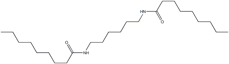 N,N'-(1,6-Hexanediyl)bis(nonanamide) Struktur