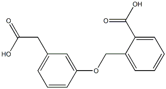 m-(o-Carboxybenzyloxy)phenylacetic acid Struktur