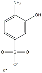 4-Amino-3-hydroxybenzenesulfonic acid potassium salt Struktur