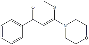 (Z)-3-(Methylthio)-3-(morpholin-4-yl)-1-phenyl-2-propen-1-one Struktur