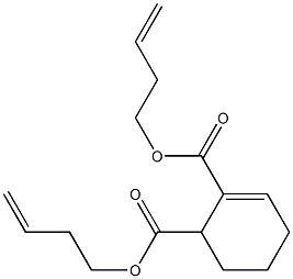 2-Cyclohexene-1,2-dicarboxylic acid bis(3-butenyl) ester Struktur