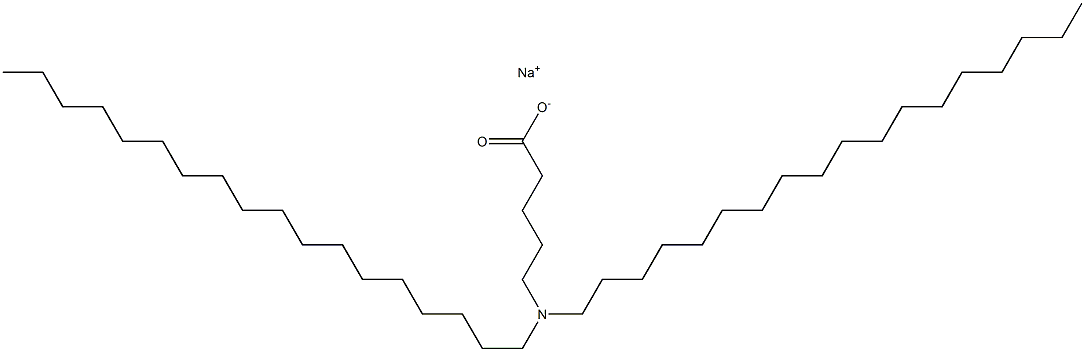 5-(Dioctadecylamino)valeric acid sodium salt Struktur