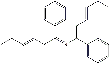 N-(1-Phenyl-3-hexenylidene)-1-phenyl-1,3-hexadienylamine Struktur