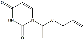 1-[1-(2-Propenyloxy)ethyl]uracil Struktur