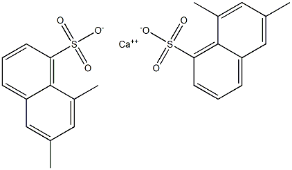 Bis(6,8-dimethyl-1-naphthalenesulfonic acid)calcium salt Struktur