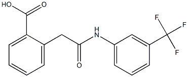 2-[2-[3-(Trifluoromethyl)anilino]-2-oxoethyl]benzoic acid Struktur