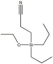 3-(Ethoxydipropylsilyl)propiononitrile Struktur