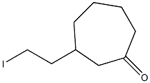 3-(2-Iodoethyl)cycloheptan-1-one Struktur