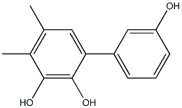 4,5-Dimethyl-1,1'-biphenyl-2,3,3'-triol Struktur