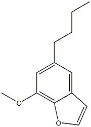 5-Butyl-7-methoxybenzofuran Struktur