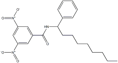 N-(1-Phenylnonyl)-3,5-dinitrobenzenecarboxamide Struktur