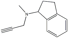 N-Methyl-N-(1-indanyl)-2-propyn-1-amine Struktur