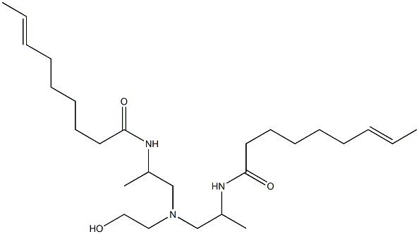 N,N'-[2-Hydroxyethyliminobis(1-methyl-2,1-ethanediyl)]bis(7-nonenamide) Struktur