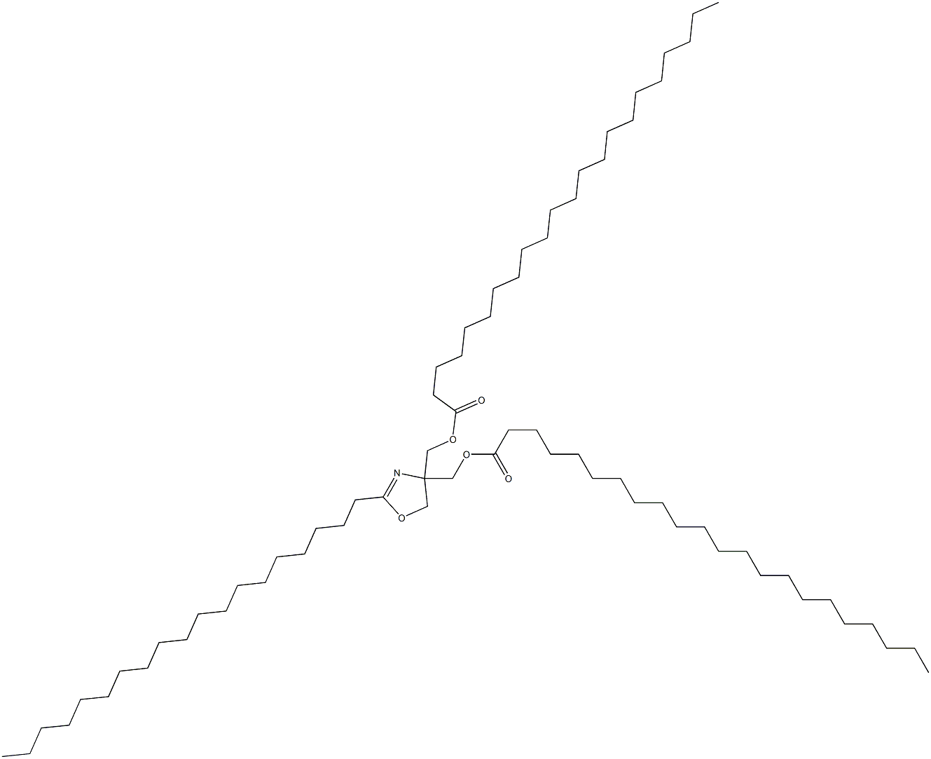 2-Nonadecyl-2-oxazoline-4,4-dimethanol didocosanoate Struktur