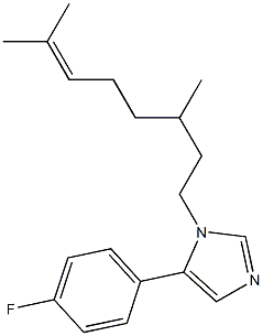 1-(3,7-Dimethyl-6-octenyl)-5-(4-fluorophenyl)-1H-imidazole Struktur