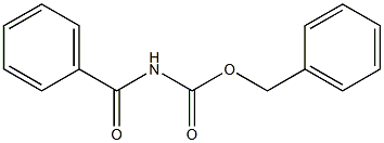 Benzoylcarbamic acid benzyl ester Struktur