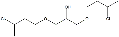 1,3-Bis(3-chlorobutoxy)-2-propanol Struktur