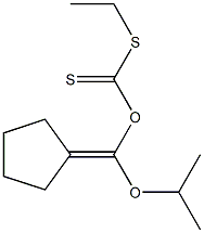 Dithiocarbonic acid O-(isopropoxycyclopentylidenemethyl)S-ethyl ester Struktur