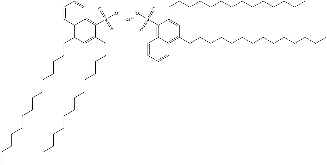 Bis(2,4-ditetradecyl-1-naphthalenesulfonic acid)calcium salt Struktur