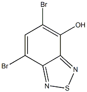 5,7-Dibromo-2,1,3-benzothiadiazole -ol Struktur