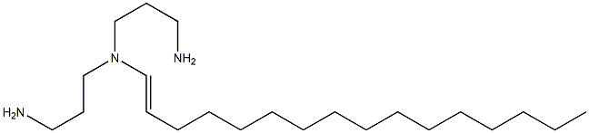 N,N-Bis(3-aminopropyl)-1-hexadecen-1-amine Struktur