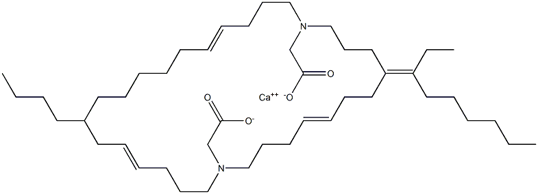 Bis[N,N-di(4-undecenyl)glycine]calcium salt Struktur