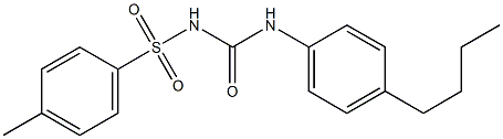 1-[4-Butylphenyl]-3-(4-methylphenylsulfonyl)urea Struktur