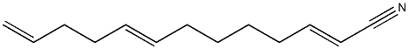 2,8,12-Tridecatrienenitrile Struktur