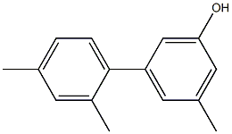 3-Methyl-5-(2,4-dimethylphenyl)phenol Struktur