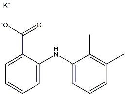 o-(2,3-Dimethylanilino)benzoic acid potassium salt Struktur