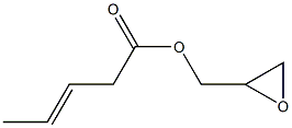 3-Pentenoic acid (oxiran-2-yl)methyl ester Struktur