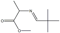 2-[(2,2-Dimethylpropylidene)amino]propionic acid methyl ester Struktur