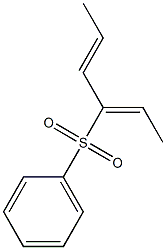 (2Z,4E)-3-Phenylsulfonyl-2,4-hexadiene Struktur