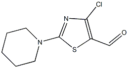 2-Piperidino-4-chlorothiazole-5-carbaldehyde Struktur